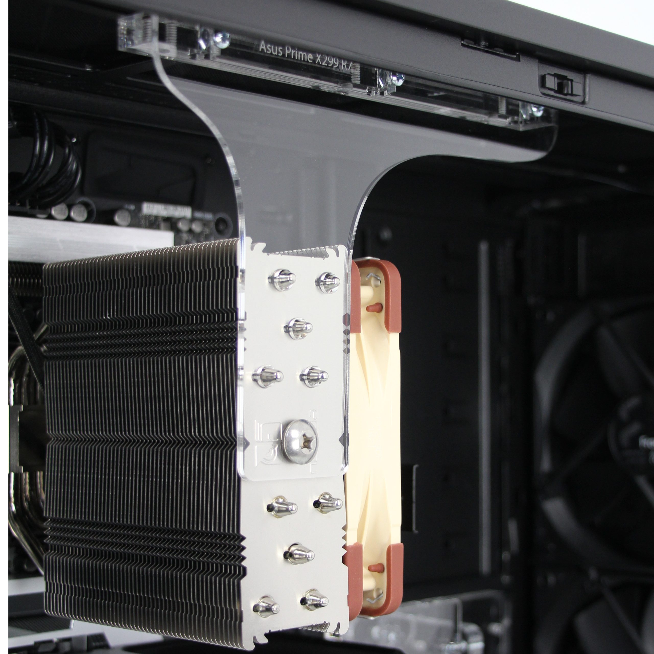 Acrylic CPU cooler bracing
