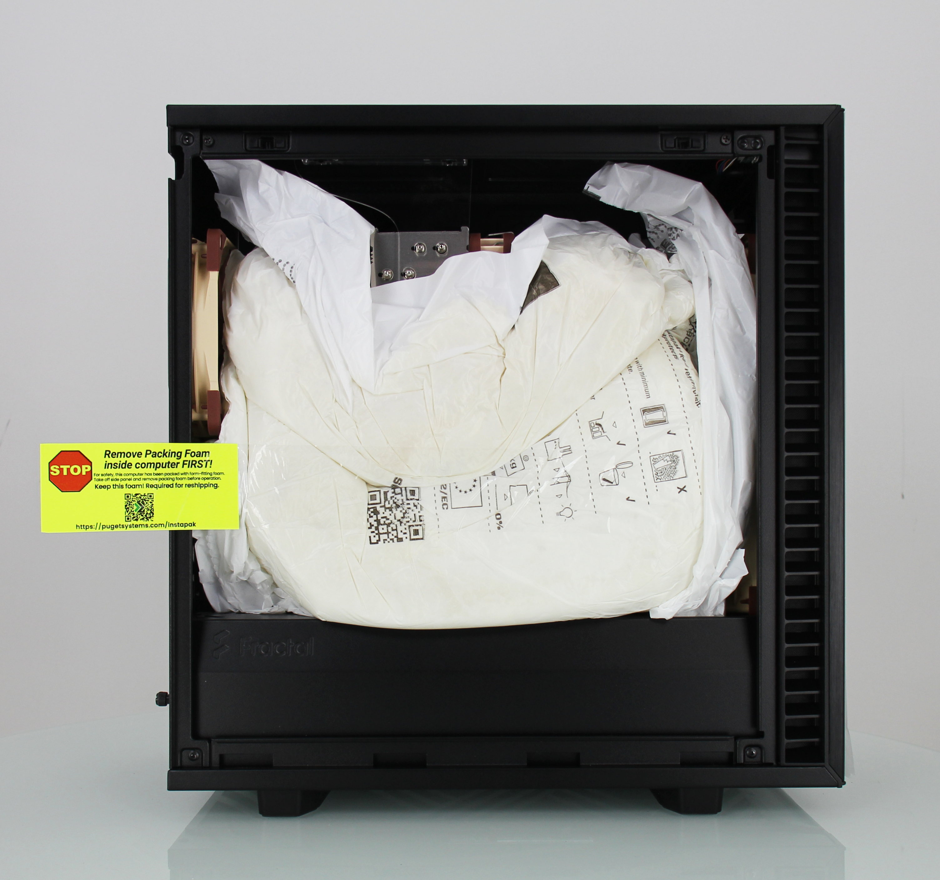 Fractal Design Define 7 Chassis Interior with Instapak Foam Padding