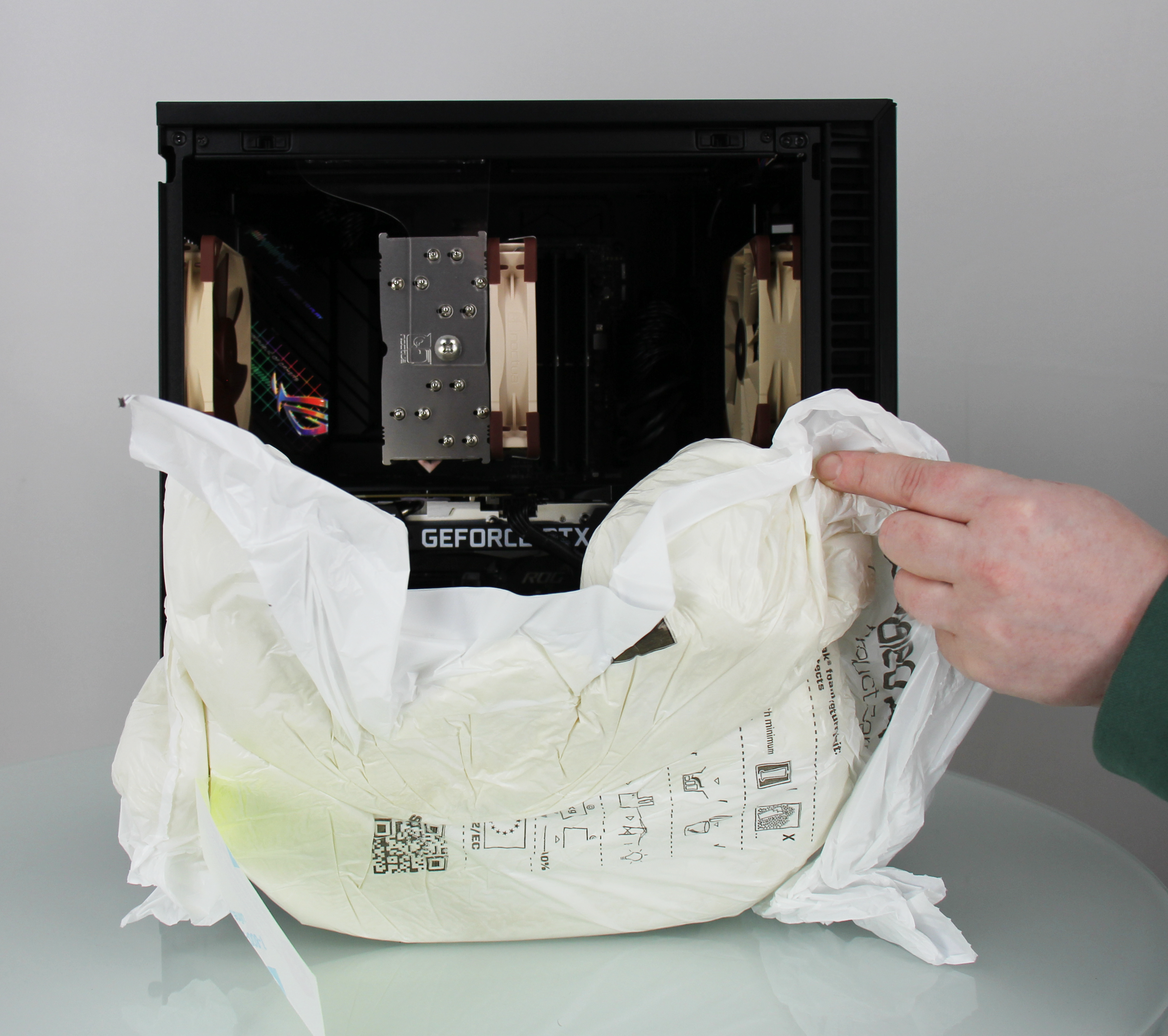 Instapak After Removal From a Fractal Design Define 7 Chassis