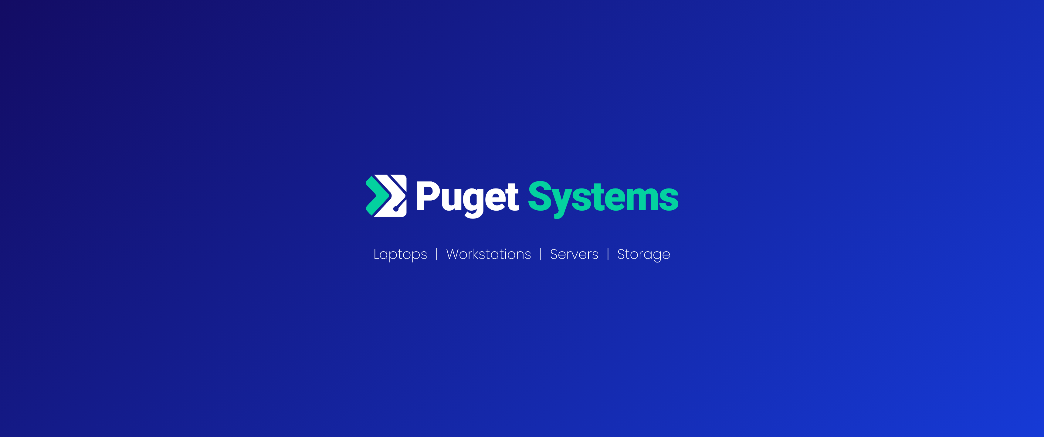 Puget Systems Blue Gradient Ultrawide Wallpaper