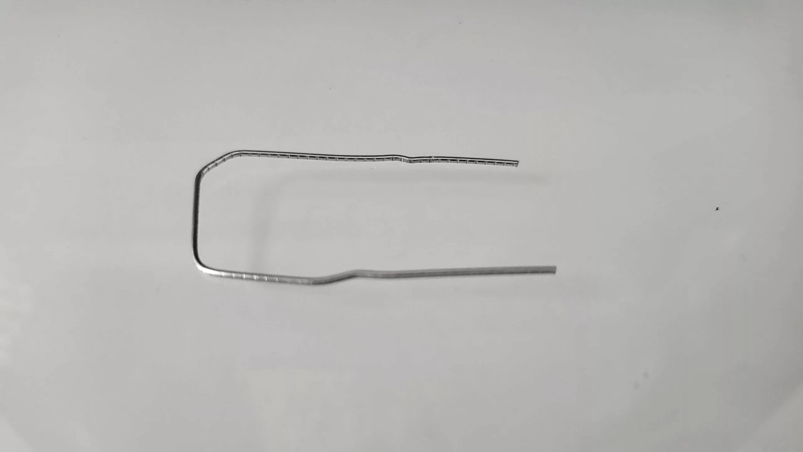 Unfolded paperclip