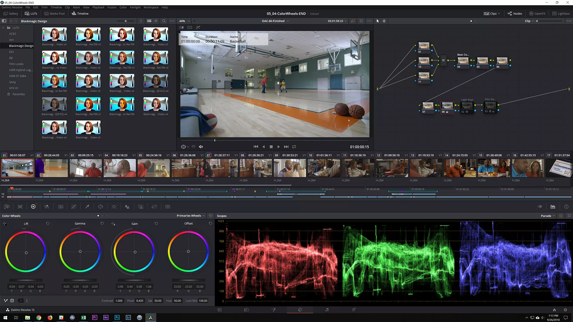 Application Screenshot DaVinci Resolve