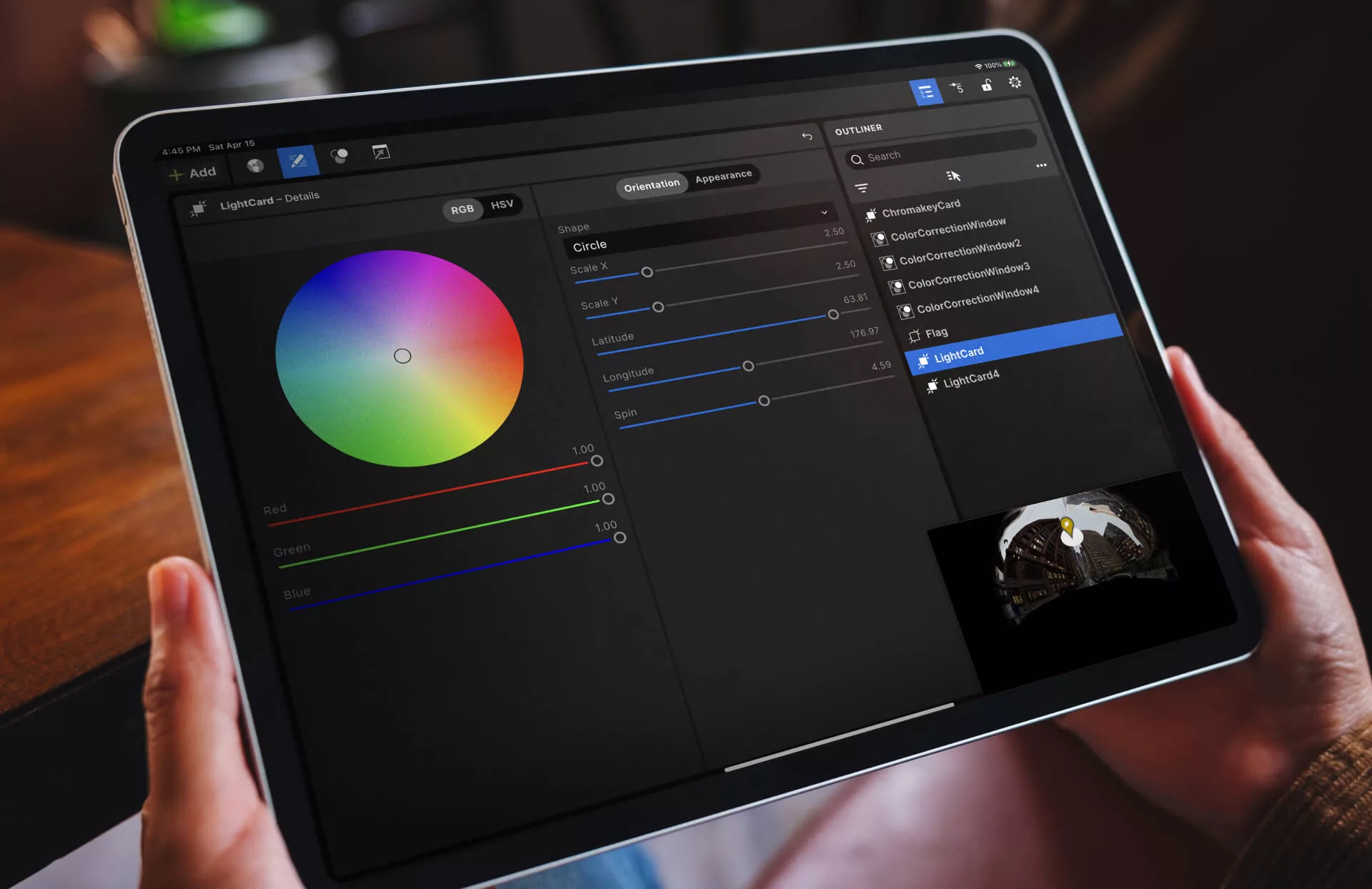 image of the ICVFX iOS app