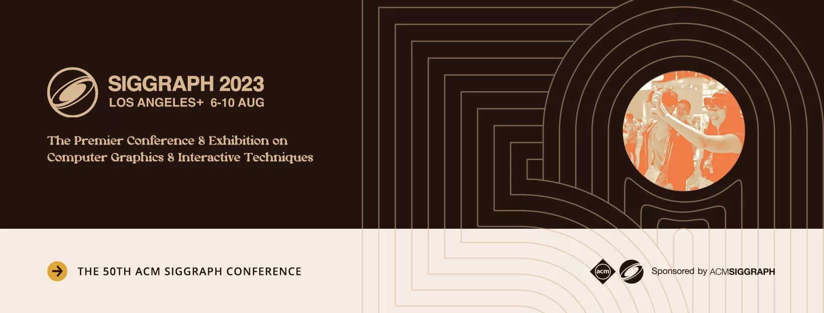 Siggraph 2023 50th Anniversary Announcement Banner