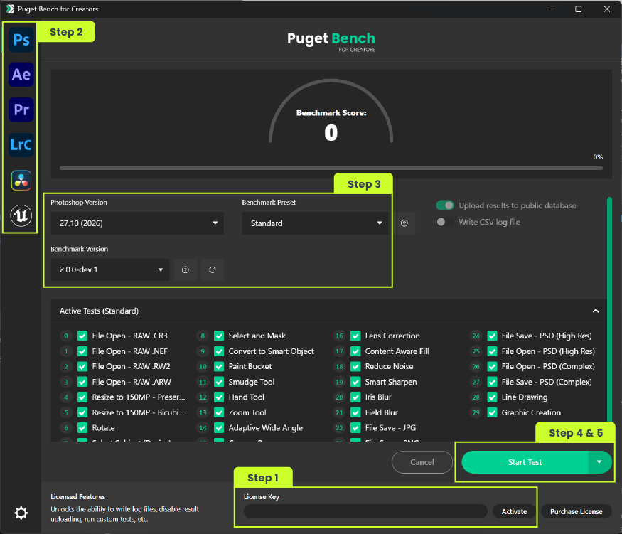 Puget Bench for Creators instructions for running a benchmark