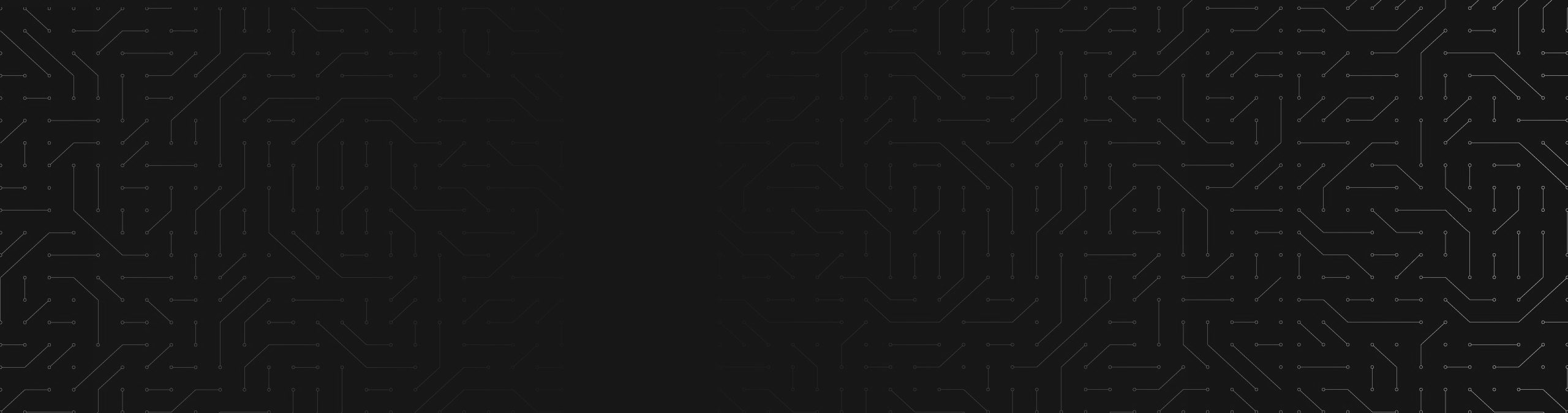 Puget Systems Black Background Banner with Tracer Pattern
