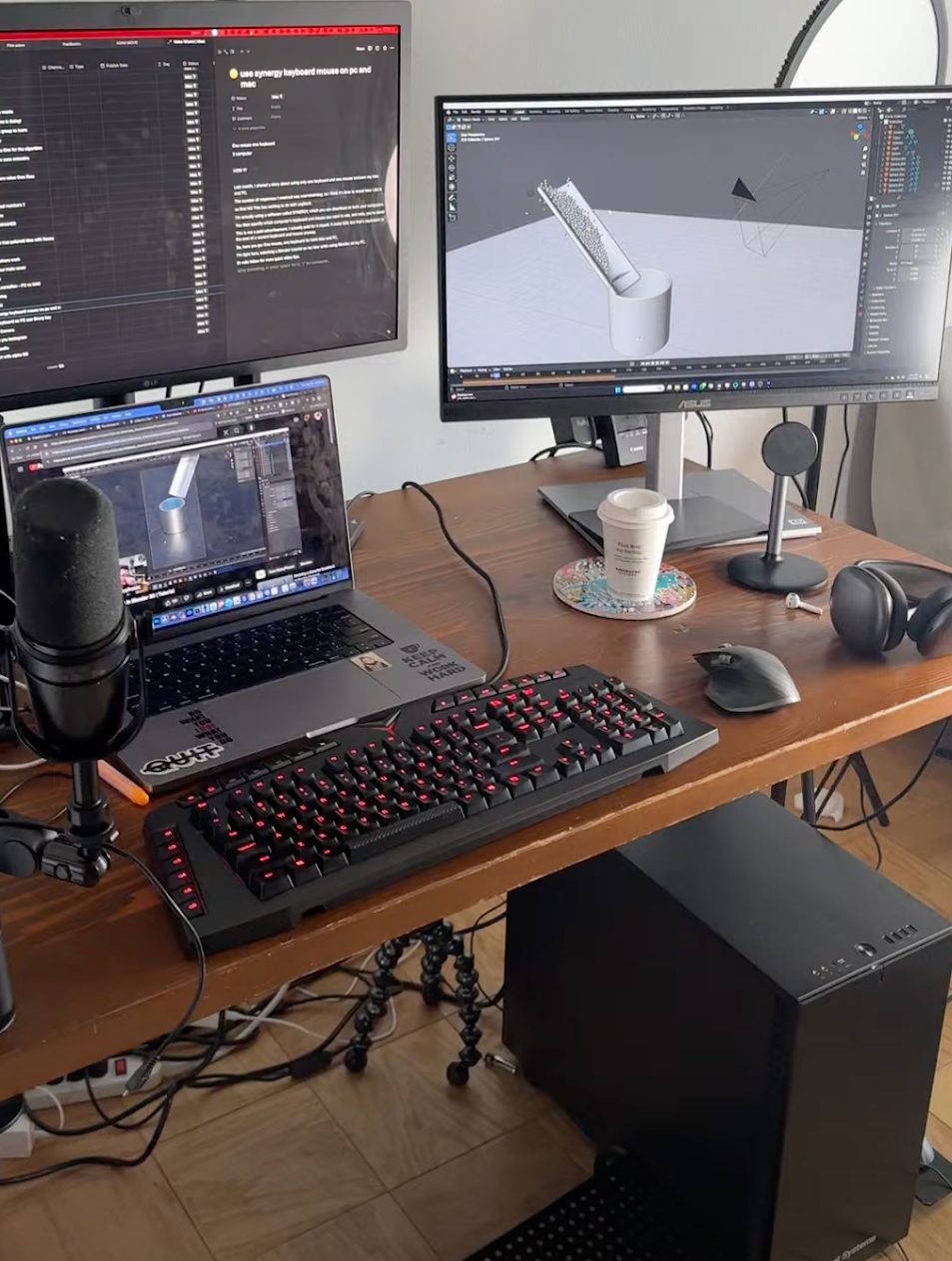 LeaMotion's Puget Systems Computer and Workspace