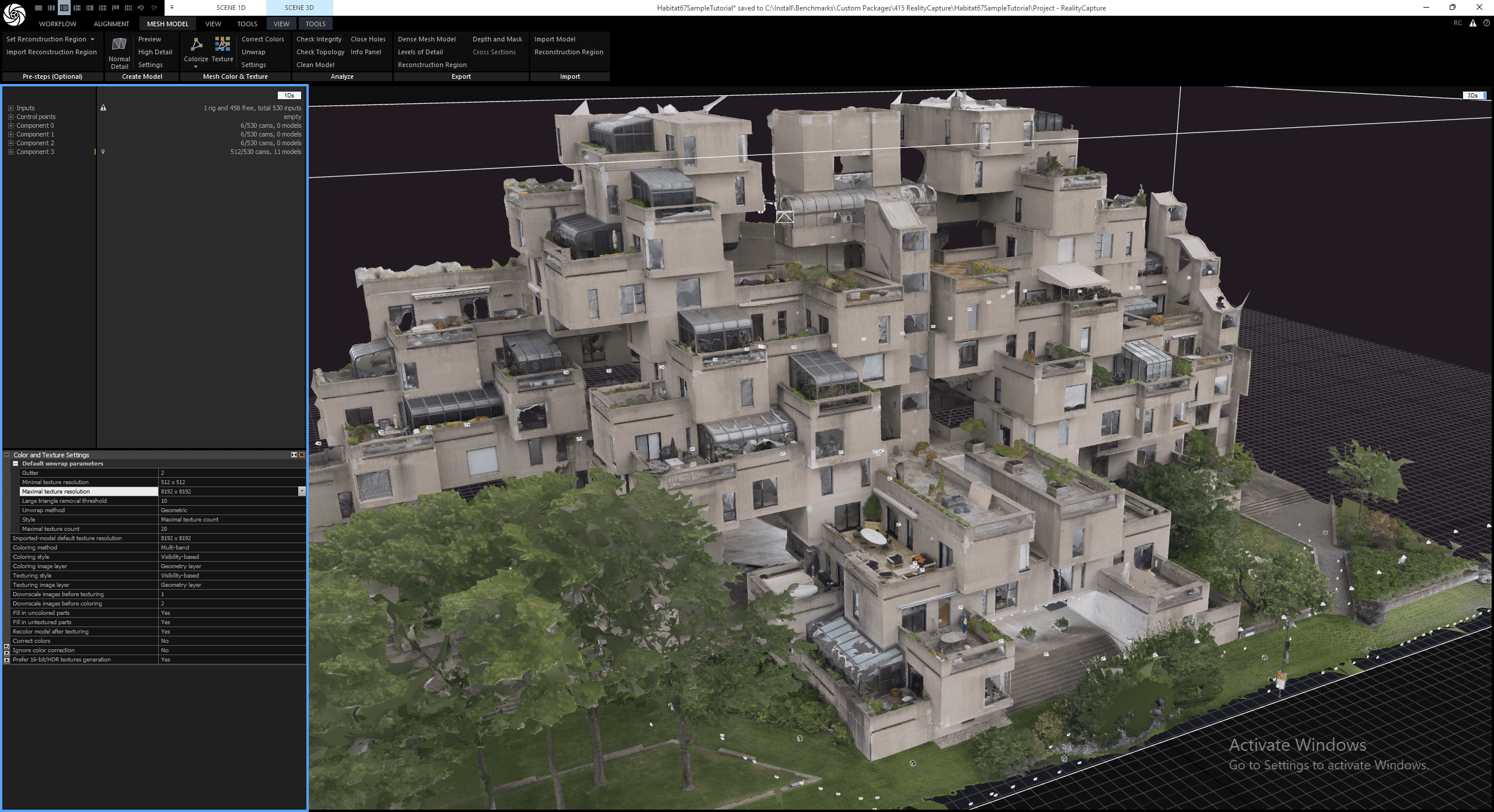 A screenshot showing the Project 67 finished project