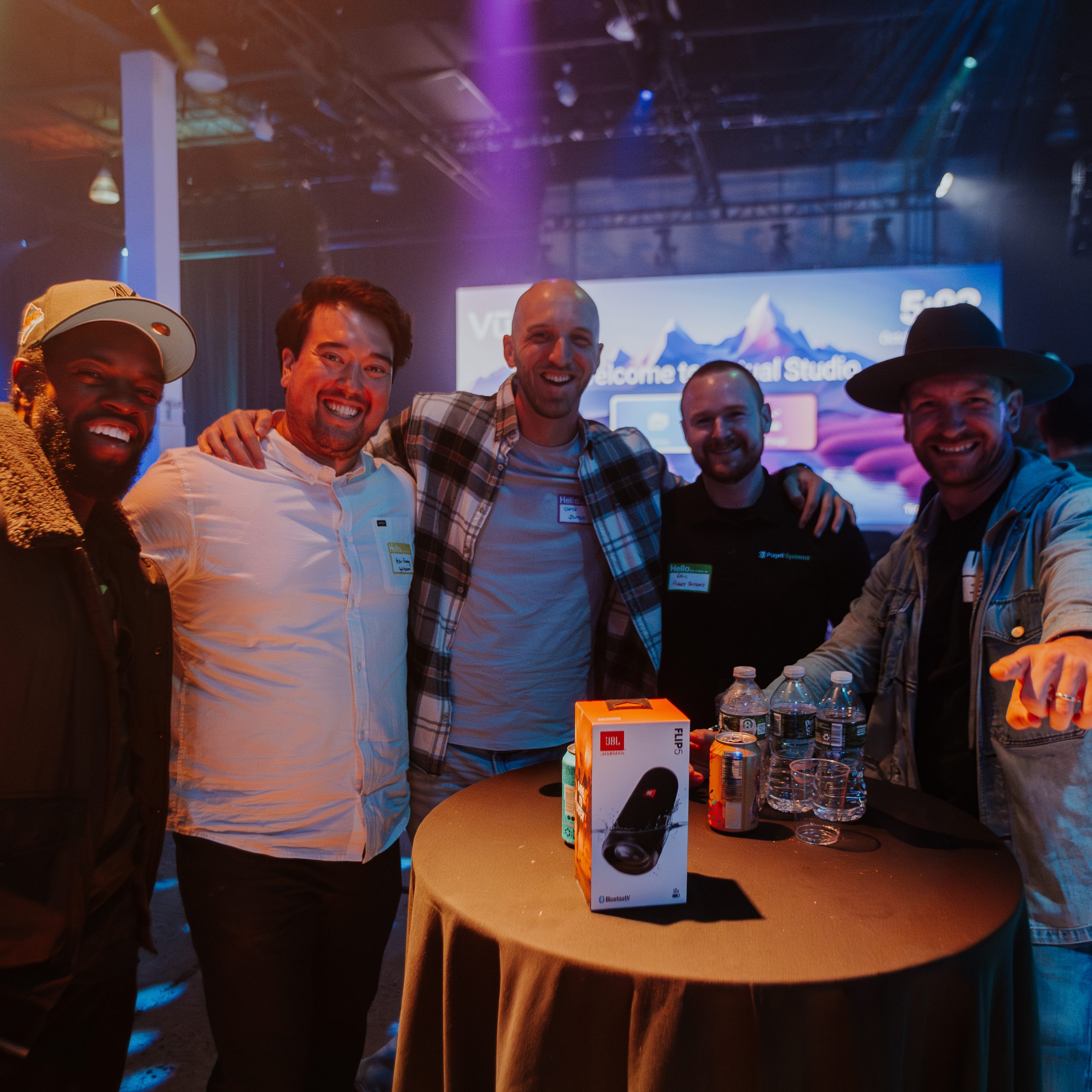 A group photo of the Puget Systems team and other Virtually Everything Summit event attendees