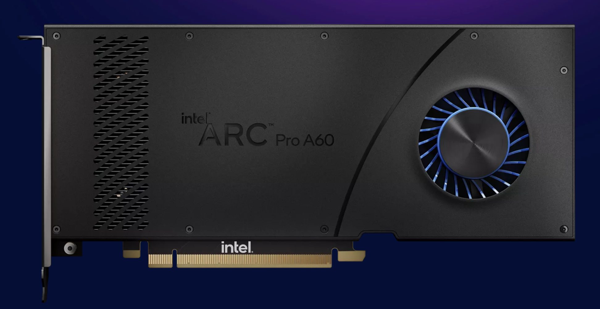 Product image of an Intel Arc Pro A60 GPU