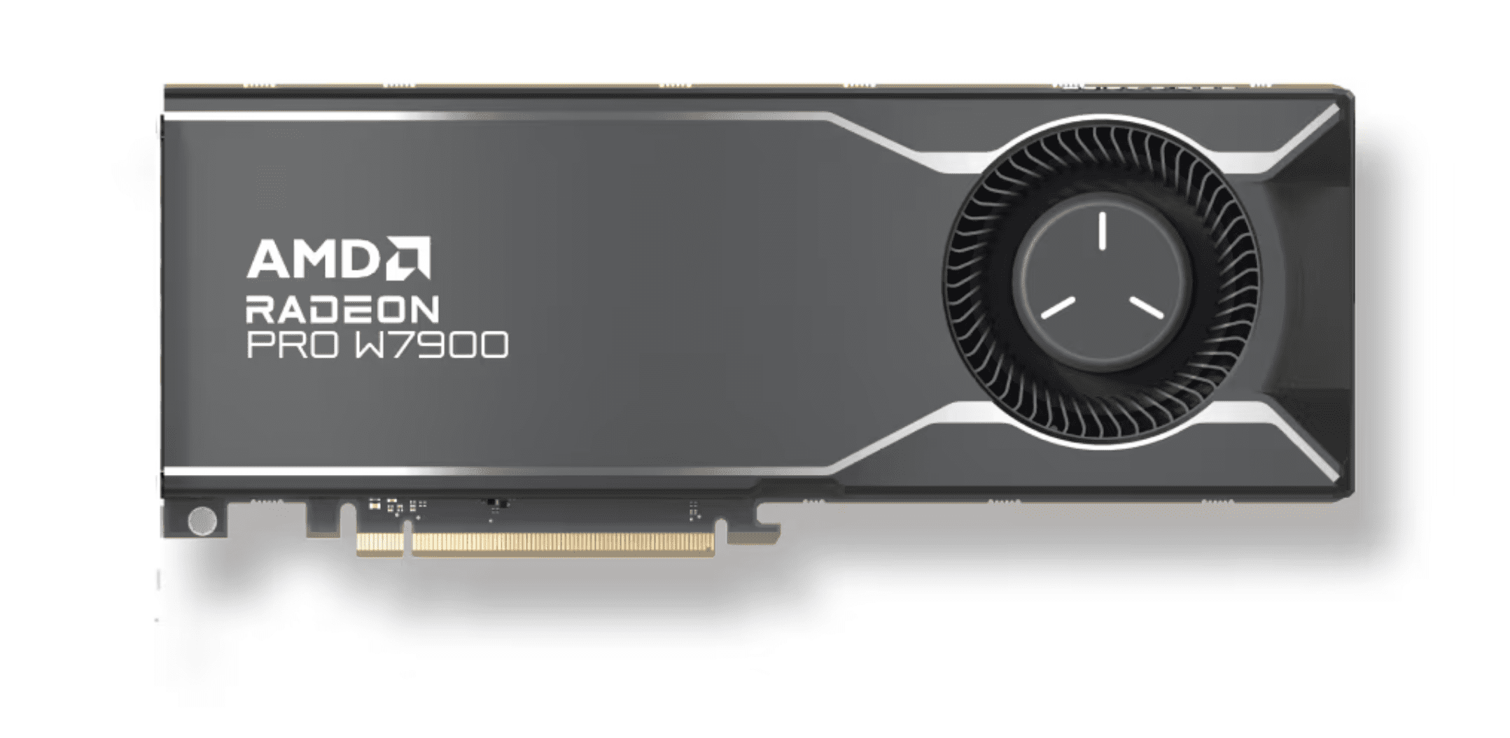Product image of an AMD Radeon PRO W7900 GPU