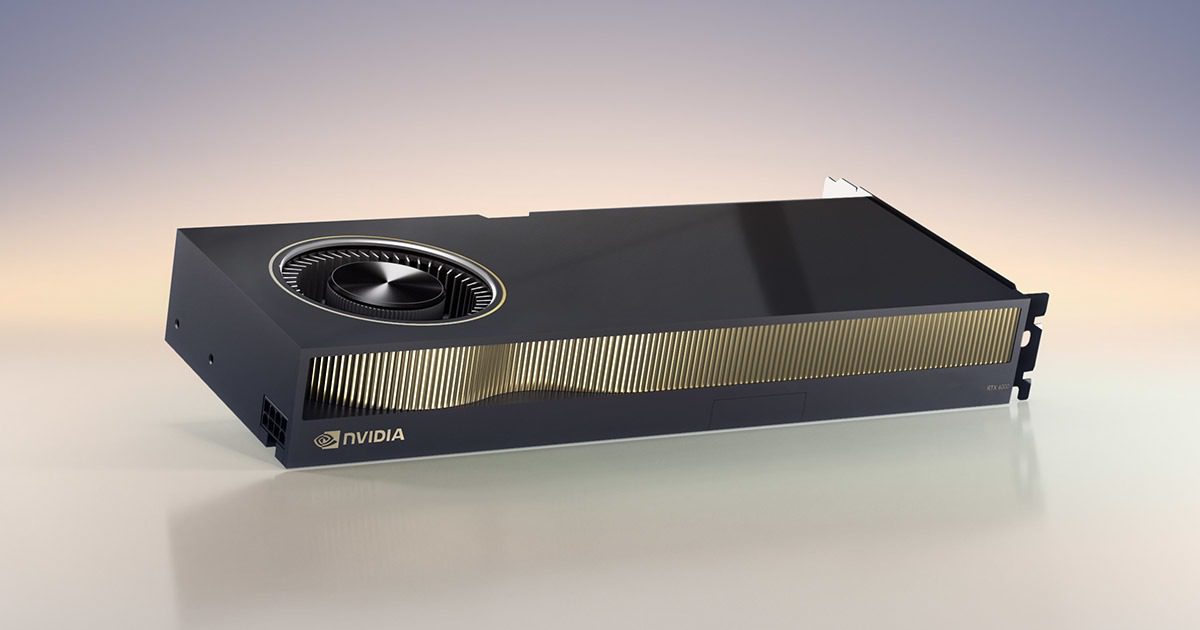 Product image of an NVIDIA RTX 6000 Ada GPU