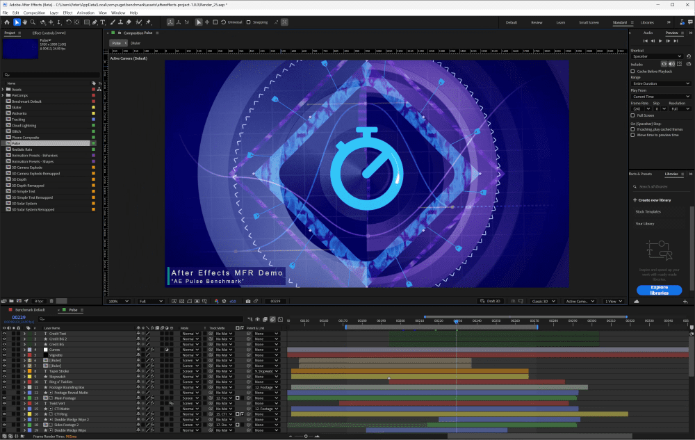 Pulse Composition in After Effects