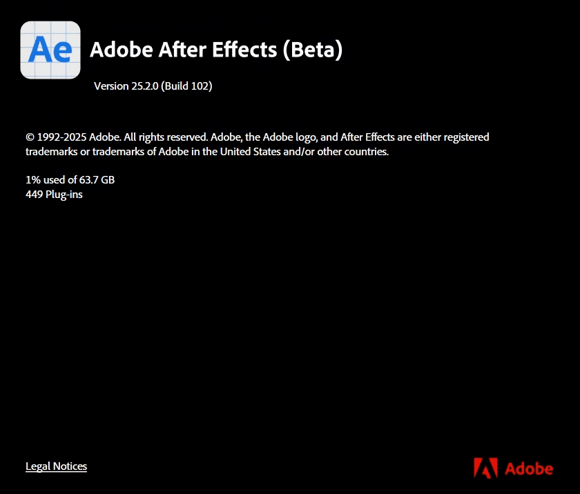 After Effects Beta Version 25.2 banner