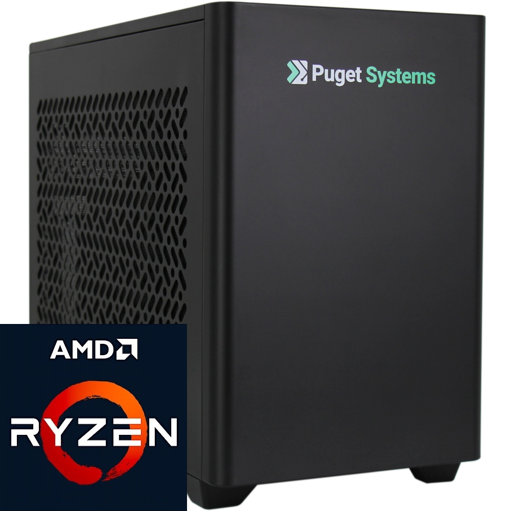 Puget Workstation R111-S with AMD Ryzen CPU Logo Badge