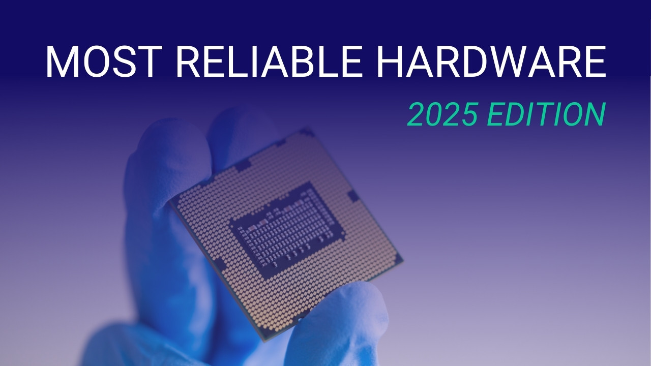 Most Reliable Hardware of 2025 Featured Image with a Gloved Hand Holding a CPU