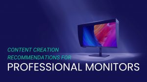 Professional Monitor Guide for Content Creation Featured Image with ASUS ProArt Monitor in the Background