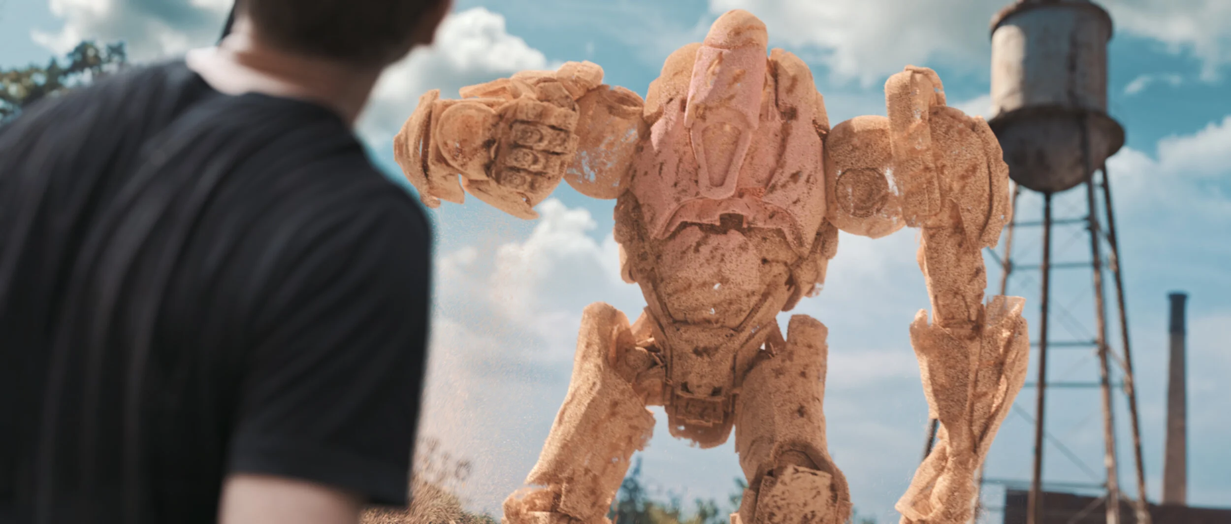 Frame from Chalk Warfare 4.0 Video Showing Robot Suit