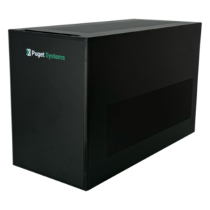 SilverStone SUGO 17 Chassis Angled Shot with Puget Systems Logo