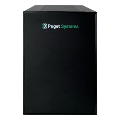 SilverStone SUGO 17 Chassis Front with Puget Systems Logo