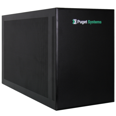 SilverStone SUGO 17 Chassis with Puget Systems Branding Left Angle