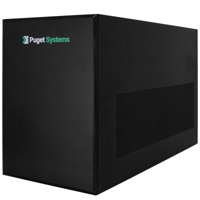 SilverStone SUGO 17 Chassis with Puget Systems Branding Right Angle