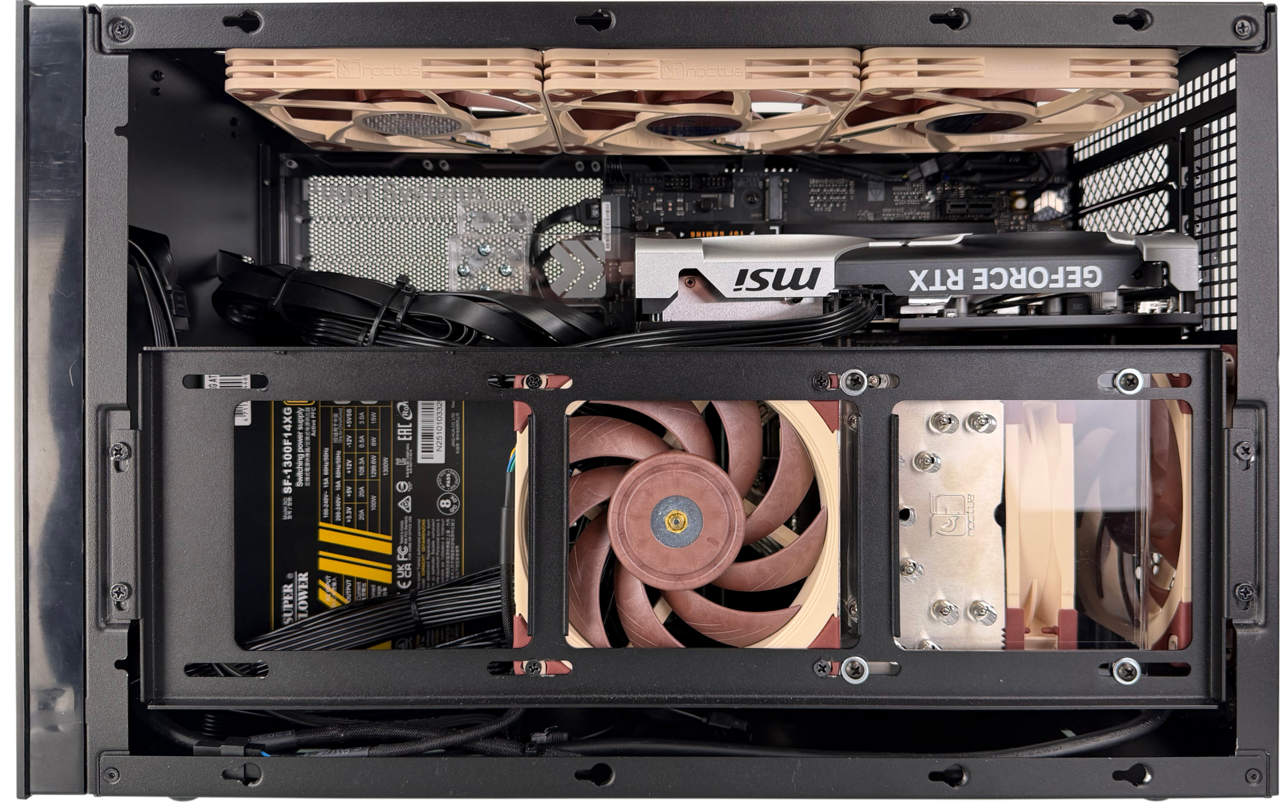 Interior of Workstation Built in the SUGO 17 Chassis