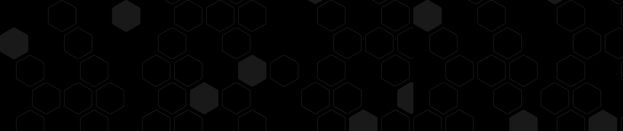 Black Banner with Comino Hex Pattern