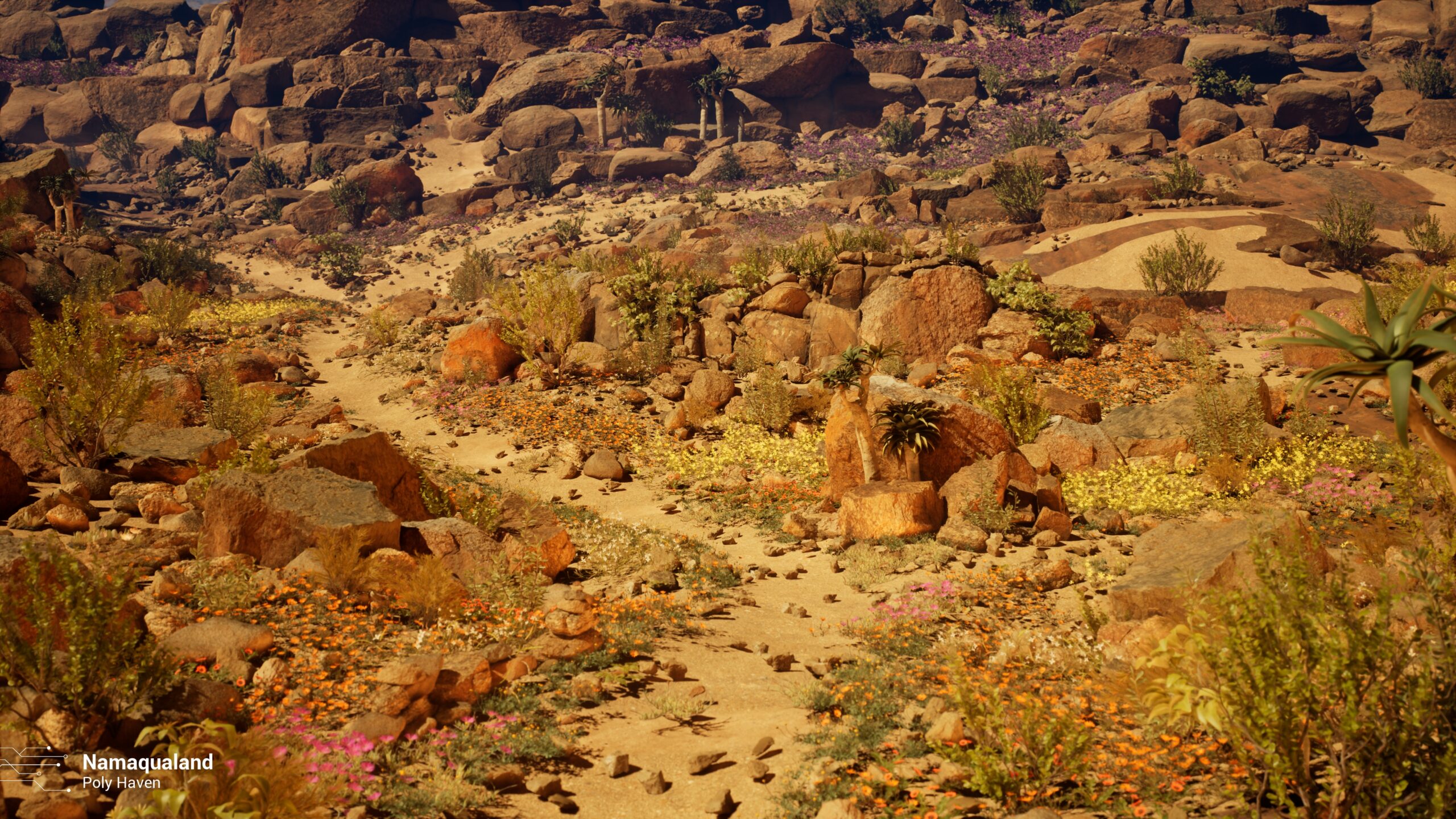 Puget Bench for Unreal Engine Example Render - Namaqualand