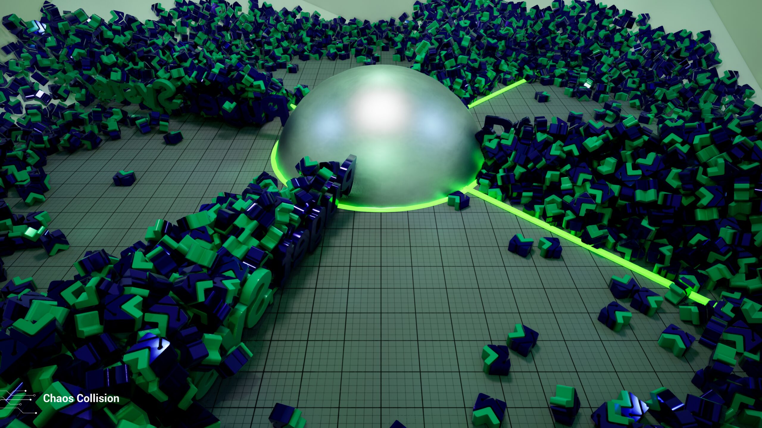 Puget Bench for Unreal Engine Example Render - Chaos Collision