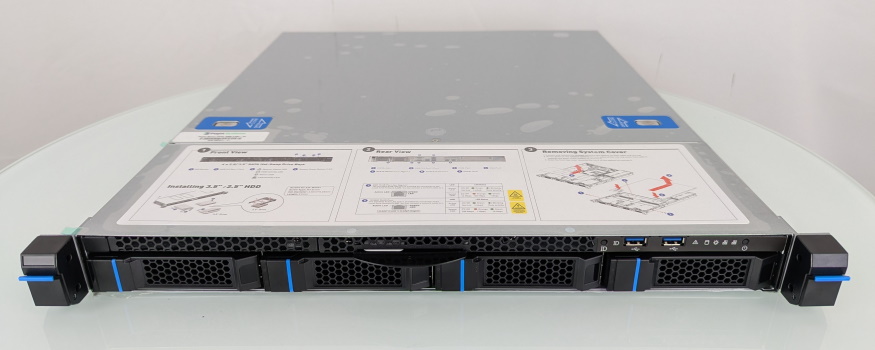 Front View of a Puget Server E100-1U